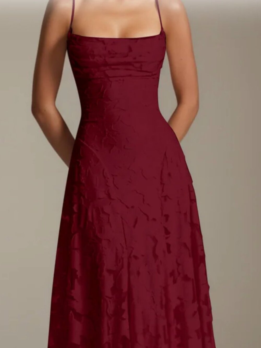 Burgundy colored Prom Dress